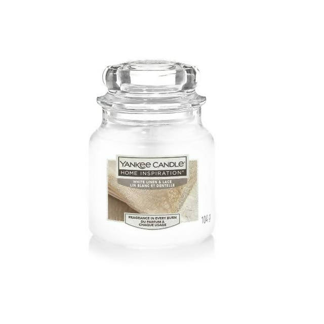 Yankee Small Jar White Linen & Lace Aircare Sainsburys   