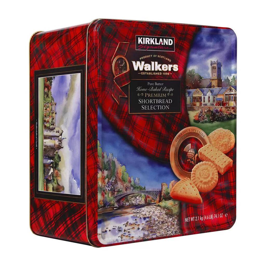 Kirkland Signature Walkers Premium Shortbread Selection, 2.1kg Tin