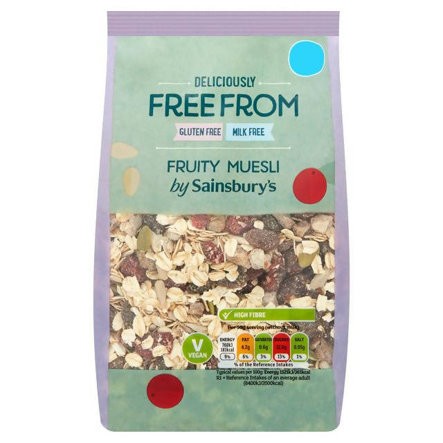 Sainsbury's Free From Fruity Muesli 450g