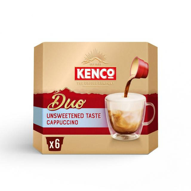 Kenco Duo Cappuccino Unsweetened Instant Coffee x6 All tea & coffee Sainsburys   