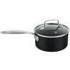 Sainsbury's Home Ceramic Coated Saucepan Black 16cm cookware Sainsburys   