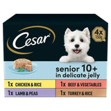 Cesar Senior Wet Dog Food Trays Meat in Delicate Jelly 4 x 150g - McGrocer
