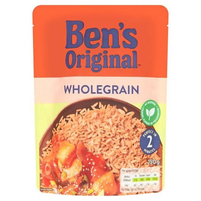 Bens Original Wholegrain Microwave Rice 250g