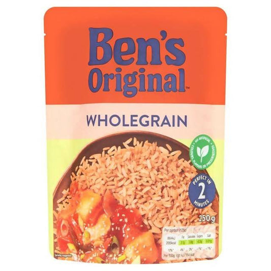 Bens Original Wholegrain Microwave Rice 250g Microwave rice Sainsburys   