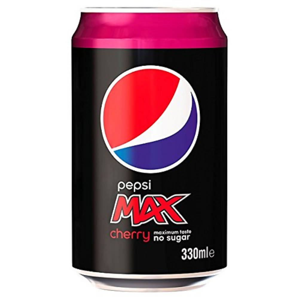 PEPSI MAX CHERRY BARCODED CANS 24 X 330ML