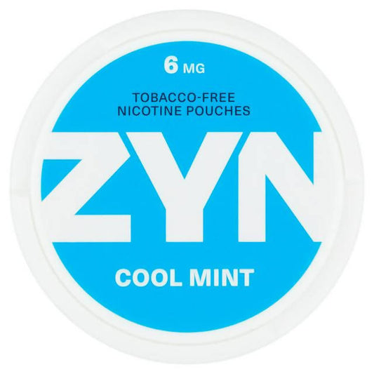 ZYN Nicotine Pouch Cool Mint Strong 6mg smoking control Sainsburys   