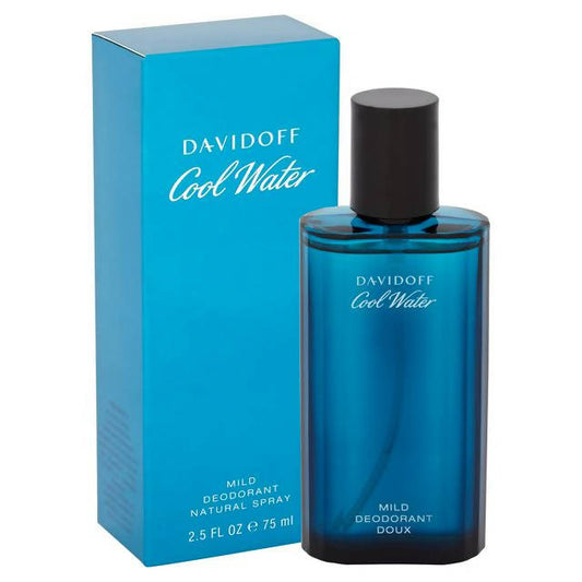 Davidoff Cool Water Mild Deodorant Natural Spray 75ml gifts Sainsburys   