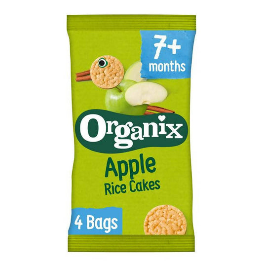 Organix Apple Rice Cakes Multipack 4x28g big packs Sainsburys   