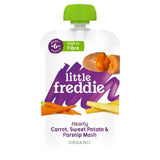 Little Freddie Hearty Carrot, Sweet Potato & Parsnip Mash Stage 1 +6m Smooth 100g baby meals Sainsburys   