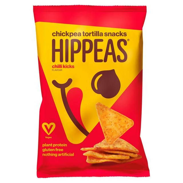 Hippeas Chickpea Tortilla Snacks Chilli Kicks Flavour 130g Tortilla chips Sainsburys   