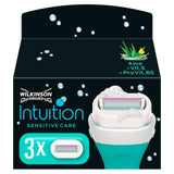 Wilkinson Sword Intuition Sensitive Blades x3 women's shaving Sainsburys   