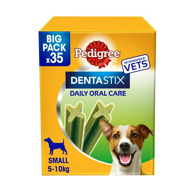 Pedigree Dentastix Fresh Adult Small Dog Treats Dental Sticks x35 550g - McGrocer