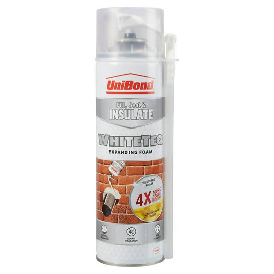 Unibond Fill, Seal And Insulate Whiteteq Expanding Foam - 500Ml - McGrocer