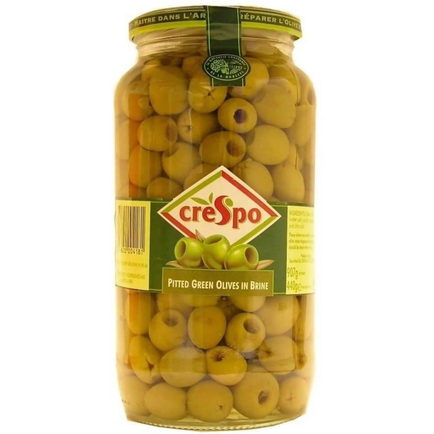 Crespo Green Pitted Olives, 2 X 907g Spreads & Condiments costco.co.uk