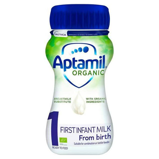 Aptamil Organic First Baby Milk Formula Liquid from Birth 200ml - McGrocer