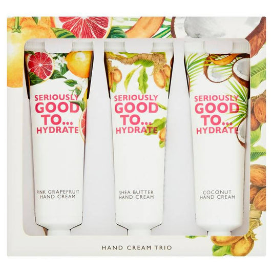 Seriously Good To... Hydrate Hand Cream Trio 3x30ml For her Sainsburys   
