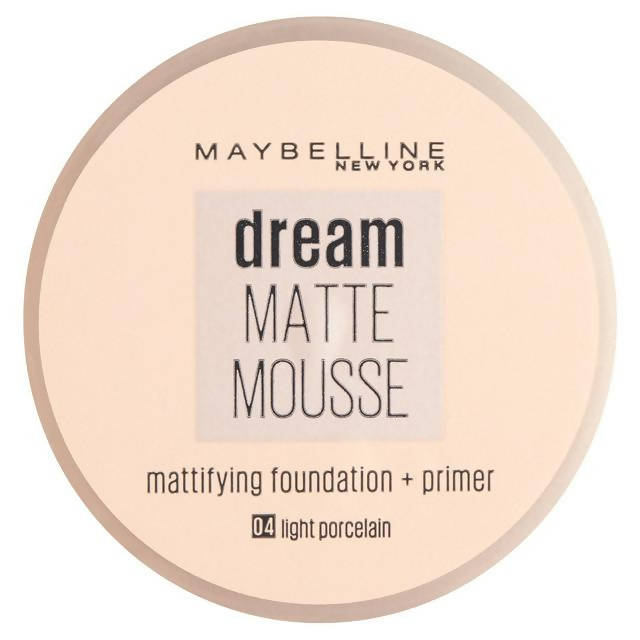 Maybelline Dream Matte Mousse Foundation 04 Light Porcelain All Sainsburys   