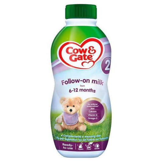 Cow & Gate 2 Follow On Milk Ready to Feed Liquid 1L baby milk & drinks Sainsburys   