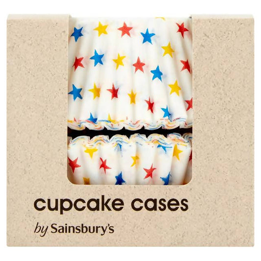 Sainsbury's Star Cupcake Cases x50 30g Colourings & flavourings Sainsburys   