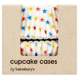 Sainsbury's Star Cupcake Cases x50 30g Colourings & flavourings Sainsburys   