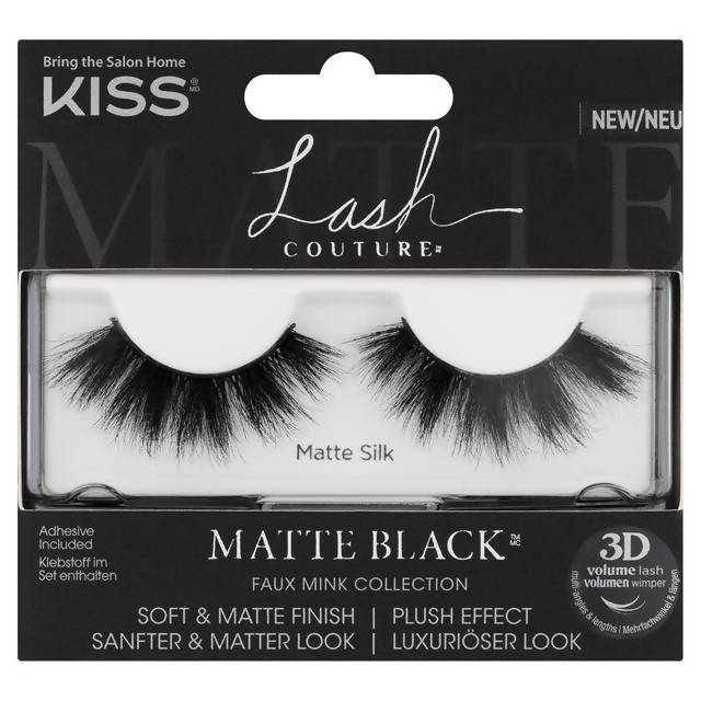 Kiss Lash Couture Matte Black Faux Mink Collection Matte Silk