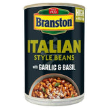 Branston Italian Style Beans with Garlic & Basil 390g Beans carrots & spinach Sainsburys   