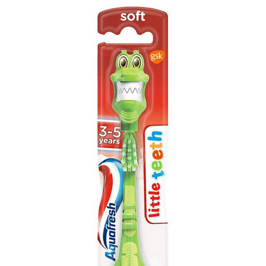 Aquafresh Little Teeth Soft Bristle 3-5 Years Kids Toothbrush Age 3-5 Sainsburys   
