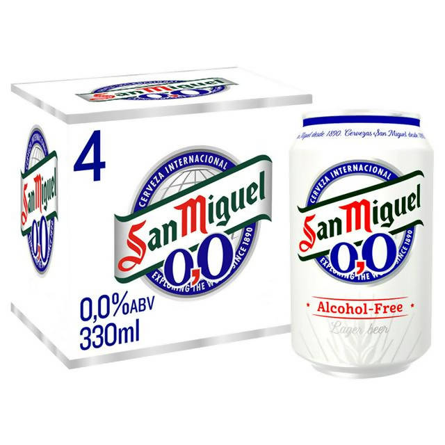 San Miguel Alcohol Free Lager Beer 4x330ml