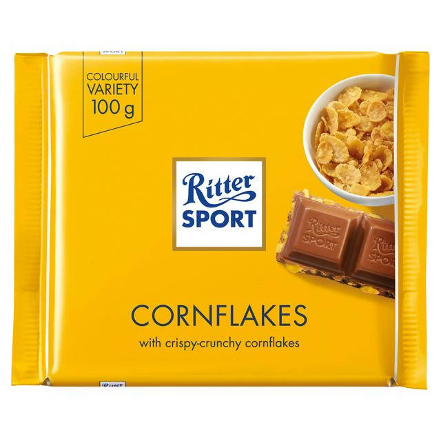 Ritter Sport Cornflakes 100g Block chocolate bars Sainsburys   