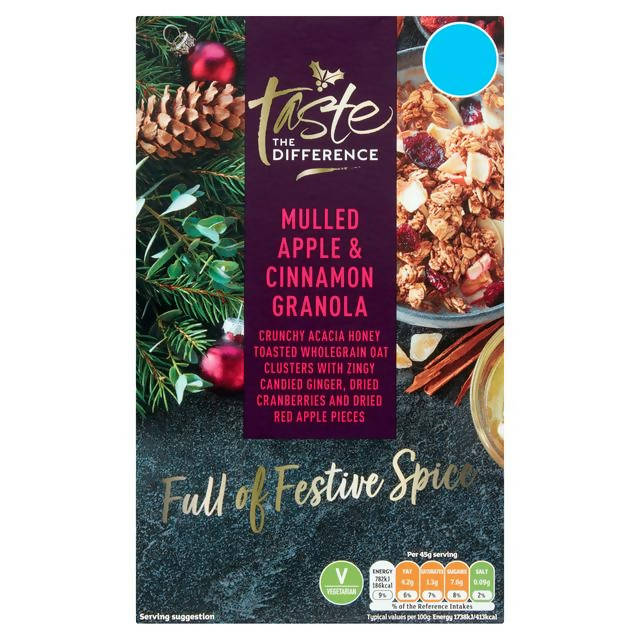 Sainsbury's Mulled Apple & Cinnamon Granola, Taste the Difference 500g