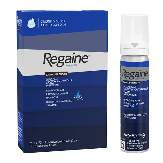 Regaine for Men, 5% Minoxidil, 3 x 73ml Scalp Foam Costco UK   