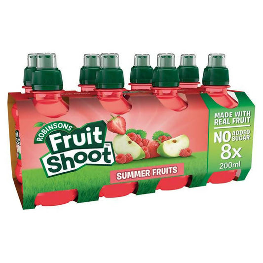 Fruit Shoot Summer Fruits Kids Juice Drink 8x200ml - McGrocer