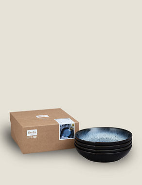 Set of 4 Halo Pasta Bowls Tableware & Kitchen Accessories M&S   
