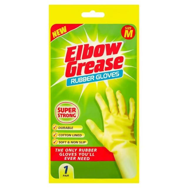 Elbow Grease Rubber Gloves Medium 1 Pair - McGrocer