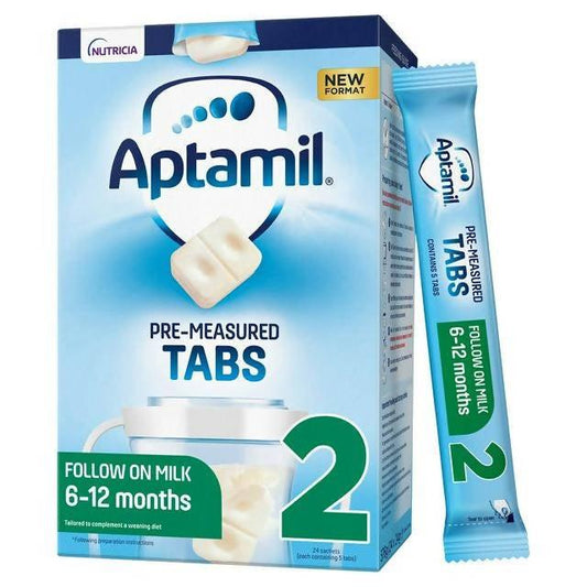Aptamil 2 Pre-Measured Tabs Follow on Milk 6-12 Months (120 tabs) - McGrocer