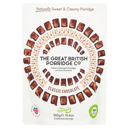 The Great British Porridge Co. Classic Chocolate Instant 385g Porridge & oats Sainsburys   