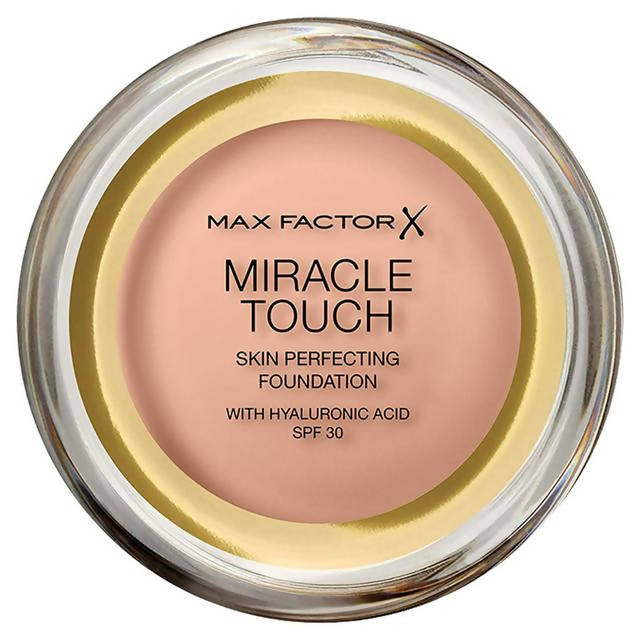 Max Factor Miracle Touch Foundation with Hyaluronic Acid 55 Blushing Beige 11.5g All Sainsburys   