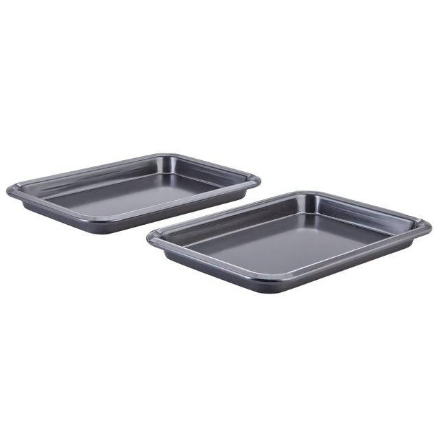 Sainsbury's Home Medium Gauge 2Pc 23cm Small Oven Trays