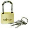 Rolson 20Mm Brass Padlock 2Pc