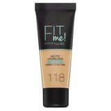 Maybelline Fit Me Foundation 118 Light Beige All Sainsburys   