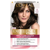 L'Oreal Paris Excellence Permanent Hair Dye Dark Brown 4 Beauty at home Sainsburys   