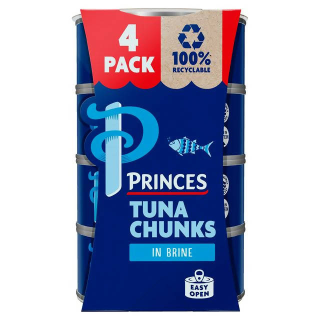 Princes Tuna Chunks in Brine 4x145g - McGrocer