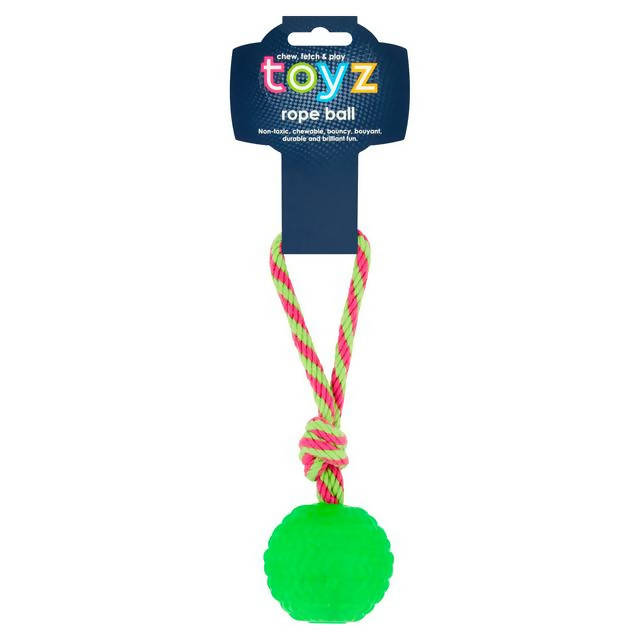 Petface Toyz Rope Ball Dog Toy Dog toys Sainsburys   