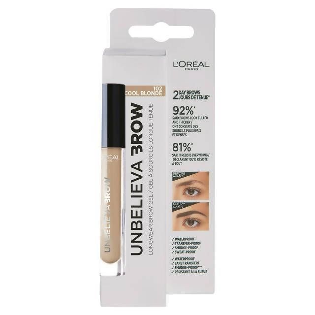 L'Oreal Paris Unbelieva'brow Long-Lasting Brow Gel 102 Cool Blonde