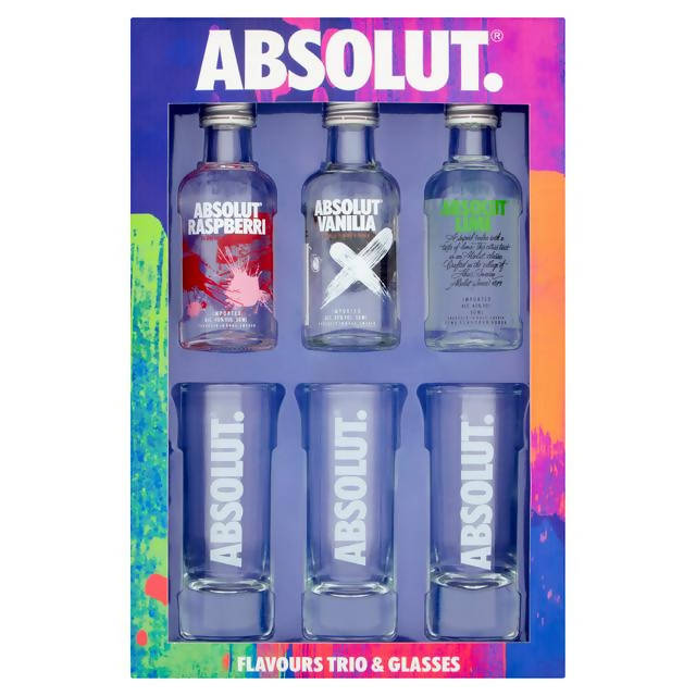 Absolut. Flavours Trio & Glasses