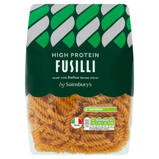 Sainsbury's High Protein Fusilli 500g Pasta Sainsburys   