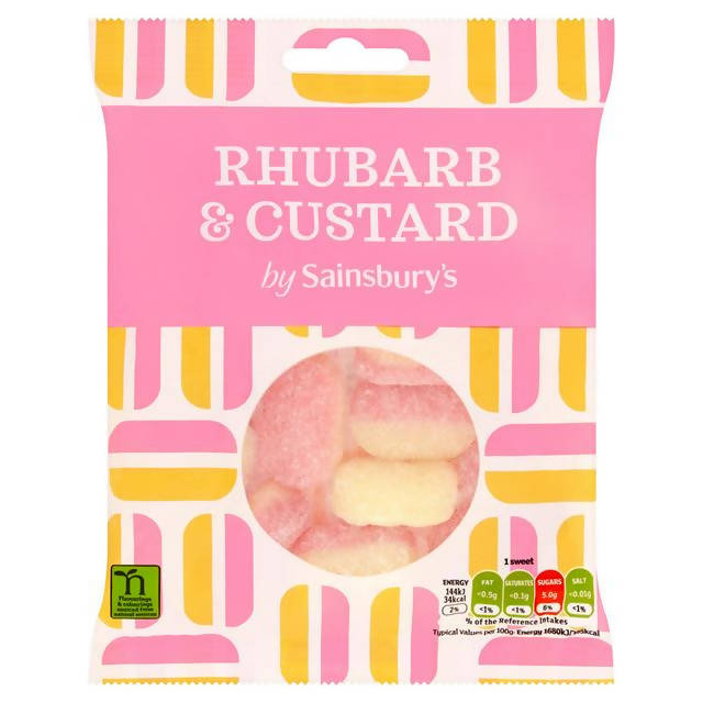 Sainsbury's Rhubarb & Custard Sweets 200g - McGrocer