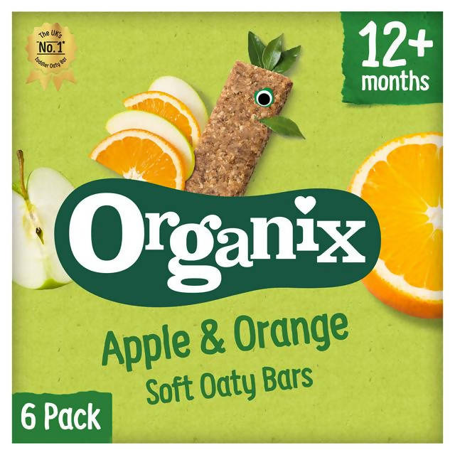 Organix Apple & Orange Soft Oaty Bars 6x30g