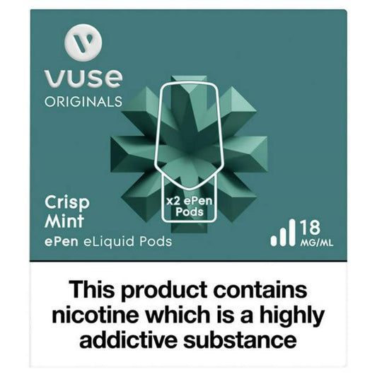 Vuse Vype ePen 3 Refills Crisp Mint 18mg Electronic cigarettes Sainsburys   