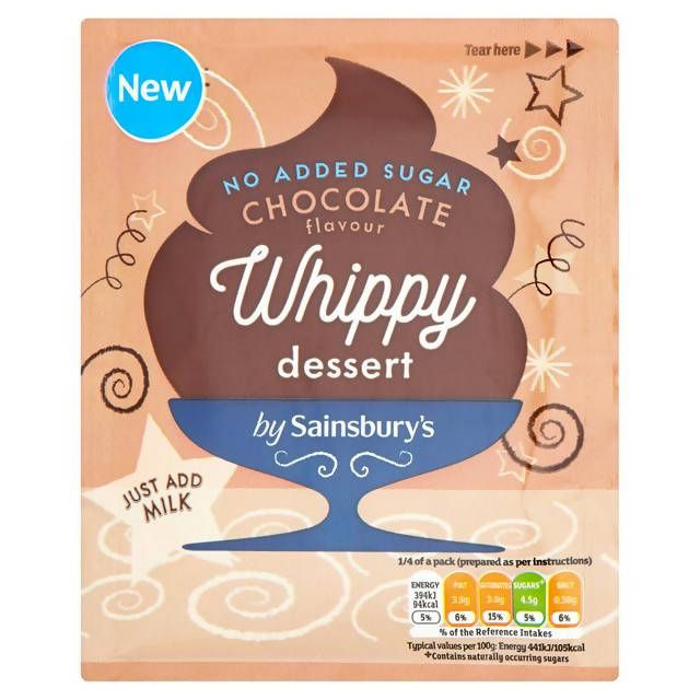 Sainsbury's Chocolate Whippy Dessert 49g Custard & whipped desserts Sainsburys   